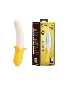 Pretty Love Banana Geek Thrusting Vibrator - Yellow